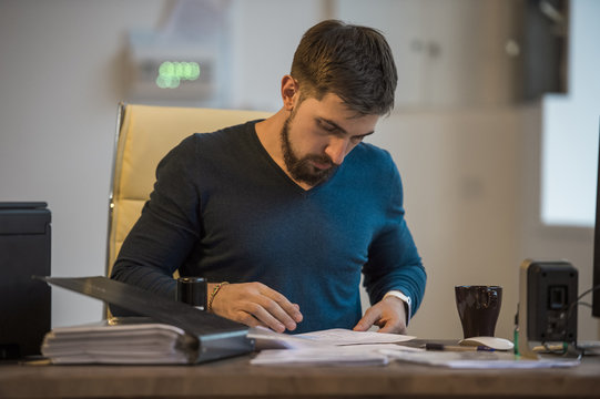 Businessman working