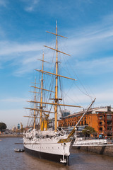 BUENOS AIRES, August 18, 2017 - Puerto Madero neighborhood, is a neighborhood of the Argentine capital in Buenos Aires, occupying a significant portion of the Rio de la Plata.