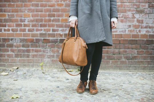 Autumn outfit detail of a real Berliner girl