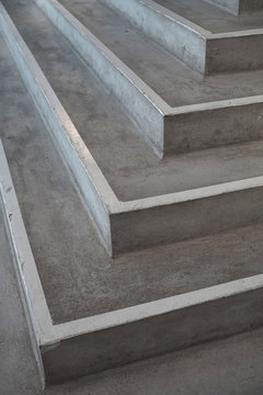 Modern concrete stairway