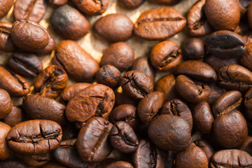 roasted coffee beans, can be used as a background