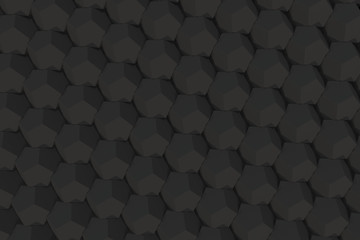 Pattern of black hexagonal elements