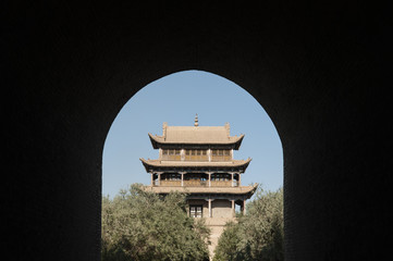 Silk Road Trading Post, Jiayuguan Fort, Gansu, China.