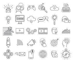 Social Media Marketing icons - 177870520