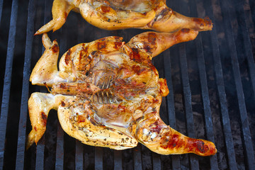 Chicken grilled barbecue in Mexico