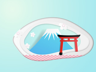 abstract japan paper art background