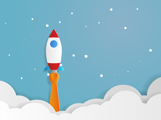 rocket launcher startup business concept