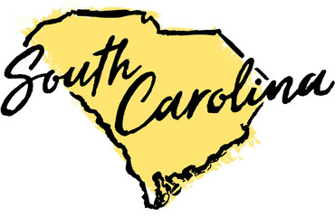 Hand Drawn South Carolina State Design