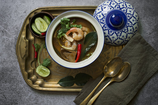 Spicy Thai Tom Yam soup