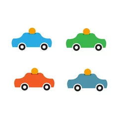 Stickers fenêtre Course de voitures Icône d& 39 économie de voiture. Ensemble d& 39 icônes