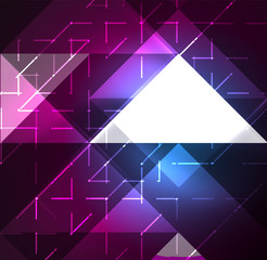 Cosmic electric background with shiny glowing plexus electricity impulses