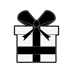 gift box with ribbon bow related icon image vector illustration design
