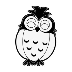 Bird cute cartoon icon image vector illustration design