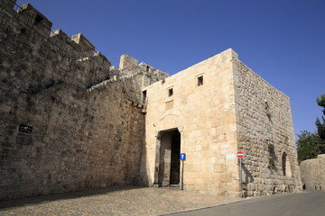 The gate of Jerusalem Old City