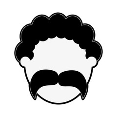 young man avatar portrait icon image vector illustration design