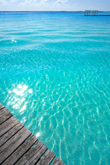 Obraz premium Laguna de Bacalar Lagoon in Mexico