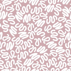 Vector seamless pattern in abstract style. Simple and cute drawing.