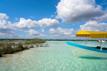 Laguna de Bacalar Lagoon in Mayan Mexico © lunamarina