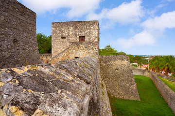 Fototapeta na wymiar Bacalar San Felipe fort Quintana Roo Mexico