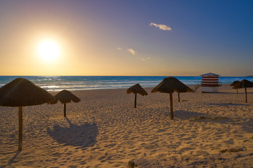 Cancun sunrise at Delfines Beach Mexico