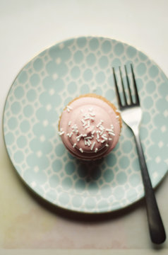 cupcake and a fork