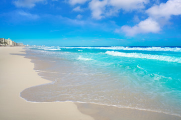 Cancun Delfines Beach at Hotel Zone Mexico