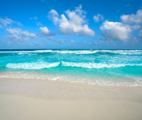 Cancun Delfines Beach at Hotel Zone Mexico