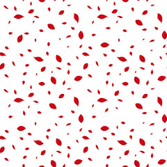 Seamless pattern with watercolor petals. Vector illustration