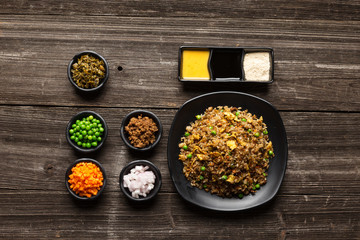 Obraz na płótnie Canvas tasty japanese food on table