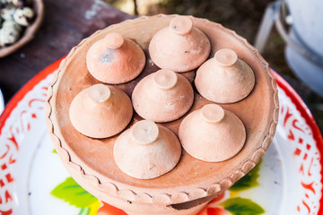 Kind of Thai Sweetmeat Pottery