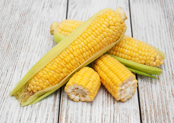 Fresh corn on the cob