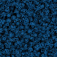 blue snowflakes on a black background. Beautiful abstract background. Seamless pattern.