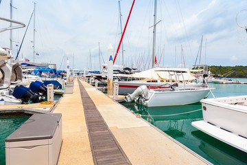 Fototapeta premium Yachts at Thailand Port