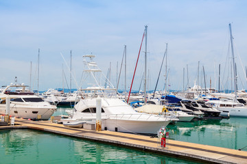 Fototapeta premium Yachts at Thailand Port