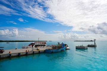 Fototapeta premium Holbox island port in Quintana Roo Mexico