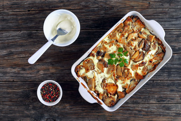 wild Mushrooms in Sour Cream Sauce