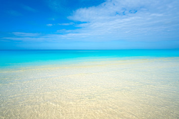 Obraz premium Caribbean turquoise perfect beach Riviera Maya