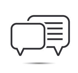 Chat, question icon.