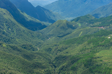 Fototapeta premium mountain valley nature background