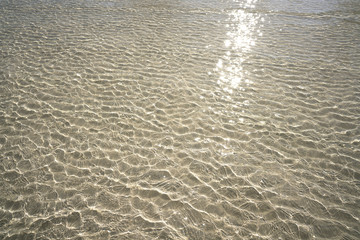 Naklejka na ściany i meble Caribbean transparent water beach reflection