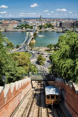 Zelfklevend Fotobehang Budapest, Standseilbahn © ArTo