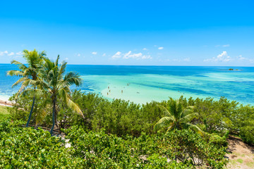 Fototapeta na wymiar Bahia Honda State Park - Calusa Beach, Florida Keys - tropical coast with paradise beaches - USA
