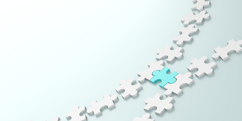 Jigsaw background, teamwork and strategy concepts, original 3d rendering