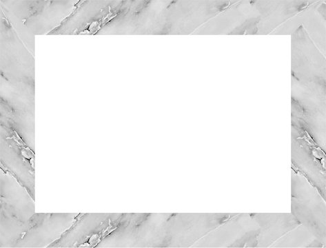 A picture frame made of marble