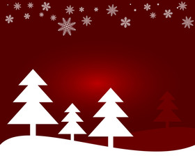 Winter and Christmas Background