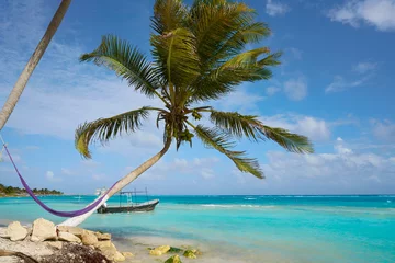 Deurstickers Mahahual Caribbean beach in Costa Maya © lunamarina