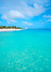 Fototapeta premium Mahahual Caribbean beach in Costa Maya