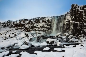 Öxarárfoss - Wasserfall im Nationalparkt Thingvellir