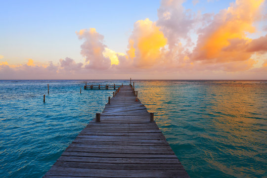 Mahahual Caribbean beach in Costa Maya