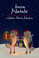 Santa Claus wish us a very Merry Christmas 